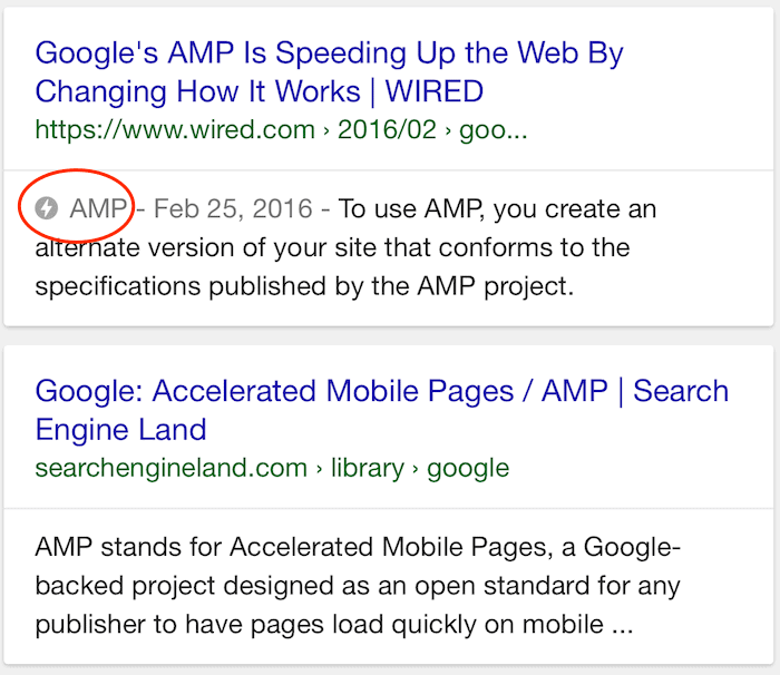 Google AMP WordPress